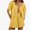 Yellow, variant on Jacenvly Pajamas Suits Adult Women's Fashion Two Piece Solid Color Cotton and Linen Loose Casual Suit Pajamas & Loungewear Purple