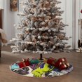 thumbnail image 4 of Balery Colorful Pug Printed Christmas Tree Skirt , Merry Christmas Party Christmas Tree Decoration,Adjustable Tree Skirt-36", 4 of 6