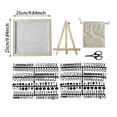 thumbnail image 2 of Square Gray Felt Letter Board with Wooden Frame, 170+ Letters Symbols for Home Decor Announcements, 2 of 4