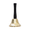 Gold, variant on Metal Hand Bell with Black Handle Dinner Bell Line Alarm Clock Jingle Bell, Christmas Tabletop Decoration, 4.72"