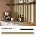 thumbnail image 2 of Plank & Hue 4Pcs 94.5"x12.6" Wood Soundproof Wall Panels Wood Slat Acoustic Panels, White Oak, 2 of 6