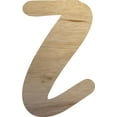 thumbnail image 1 of Craft Wooden Letter Cutout, Unfinished Blank 8'' tall Wood Letter Z, Bright Orchid, 1 of 3