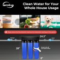 thumbnail image 3 of iSpring Whole House Water Filter System, Reduces Sediment, Iron, Hydrogen Sulfide, PFAS, Lead, Chlorine, Chloramine, Manganese, 3-Stage Whole House Water Filtration System, Model: WGB32B-MKS, 3 of 7