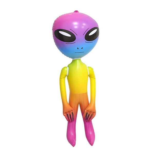 Juguetes inflables extraterrestres, decoración inflable de Halloween, accesorios de decoración, fiestas inflables Colorido 90cm