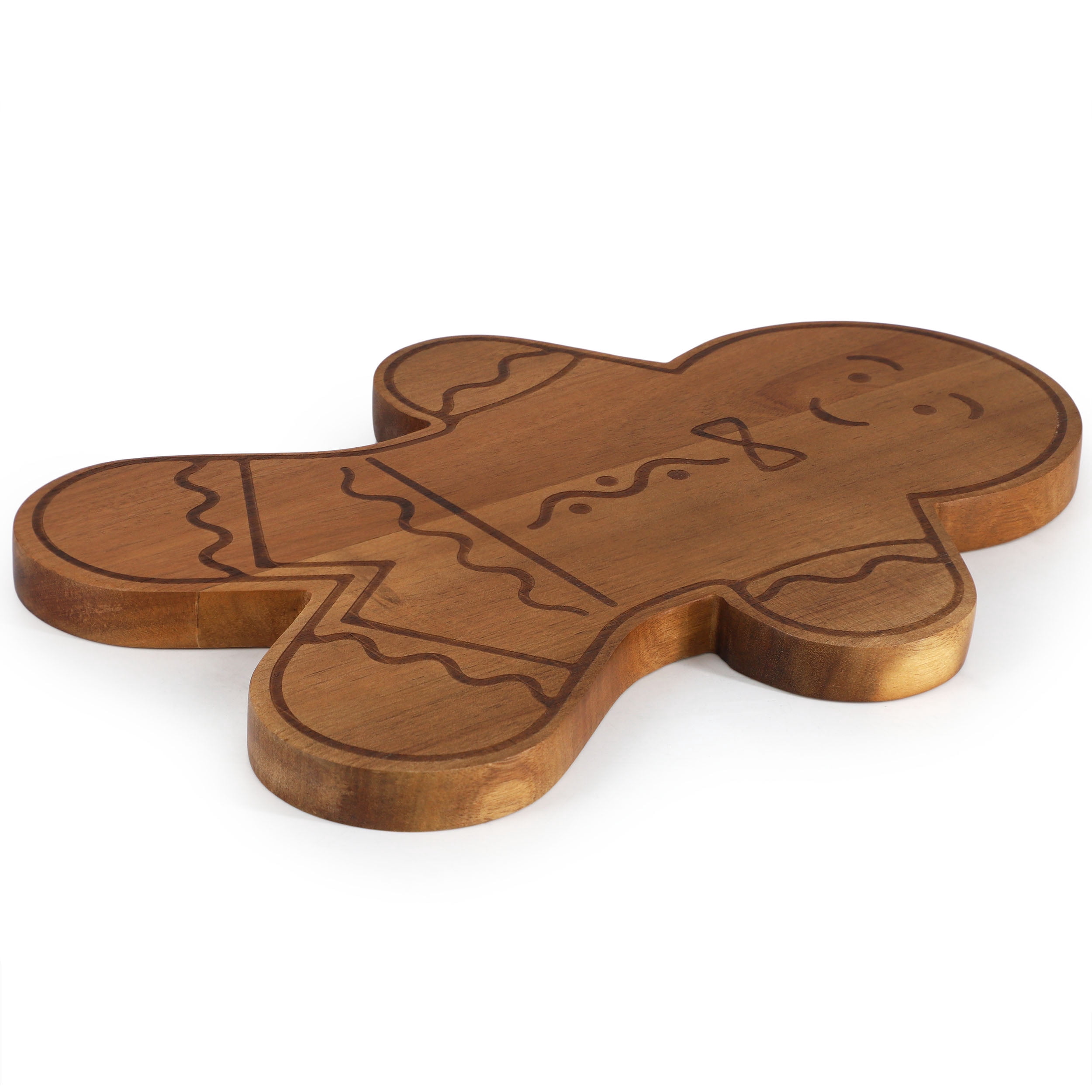 Martha Stewart Everyday 13.9 Inch Acacia Wood Gingerbread Cheese Board
