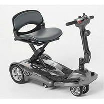 EV Rider Award Winning Transport AF  Auto Folding Scooter - Newly Updated w/4 Wheels, Remote and 11.5 Battery - Ultralight Compact Long Range - Silver