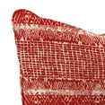 thumbnail image 3 of Jordan Manufacturing 46.5" x 24" Everest Caramel Red Ikat Rectangular Outdoor Deep Seat Chair Cushion Set with Welt, 3 of 9