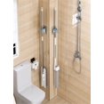 thumbnail image 5 of 1pc No Punching Mop Holder Self-adhesive Broom Hanger Storage Hook For Bathroom, White, 5 of 5