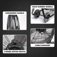 thumbnail image 5 of XtremepowerUS Ventilador de piso de flujo de alta velocidad, tambor rodante, ventilador de taller, garaje, flujo de aire de velocidad ajustable, 5 of 5