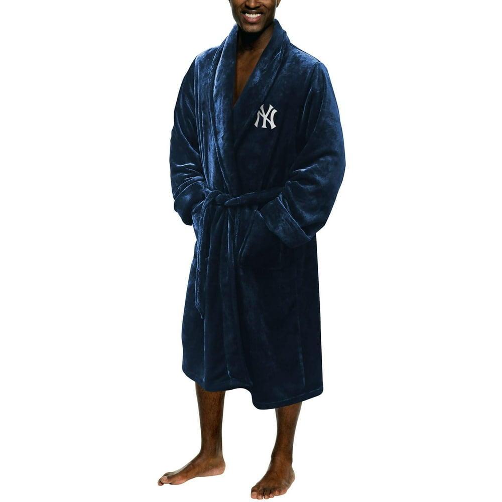 New York Yankees The Northwest Company Silk Touch Bath Robe Navy