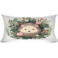 thumbnail image 2 of Cute Little Hedgehog Plush Pillow Case, Zippered Bed Pillow Pillowcases, Super Soft and Cozy Pillowcase Covers for Sleep Decor Giftsation - Queen Size 20x30in, 2 of 7