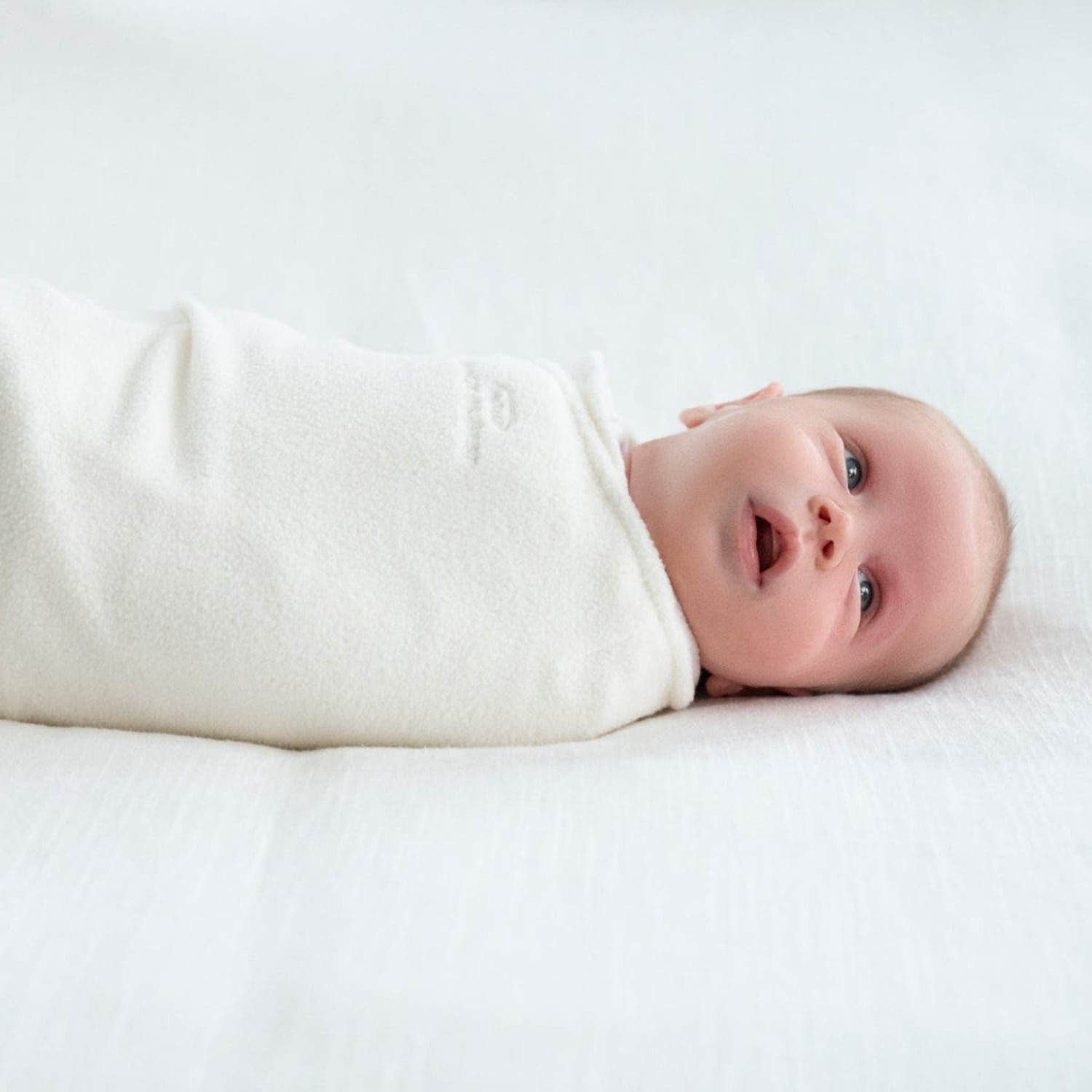 HALO SleepSack Swaddle, Cream, Micro-Fleece, Newborn