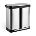 19 Gallon Trash Can, Fingerprint Proof Stainless Steel Kitchen Garbage