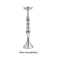 thumbnail image 4 of Inteprter Soporte de almacenamiento de velas, organizador de Metal dorado y plateado a la moda, jarrón de flores de para carretera, Bar en casa, Kits de decoración para fiestas Plata/48cm Inteprter HA067966-03, 4 of 6