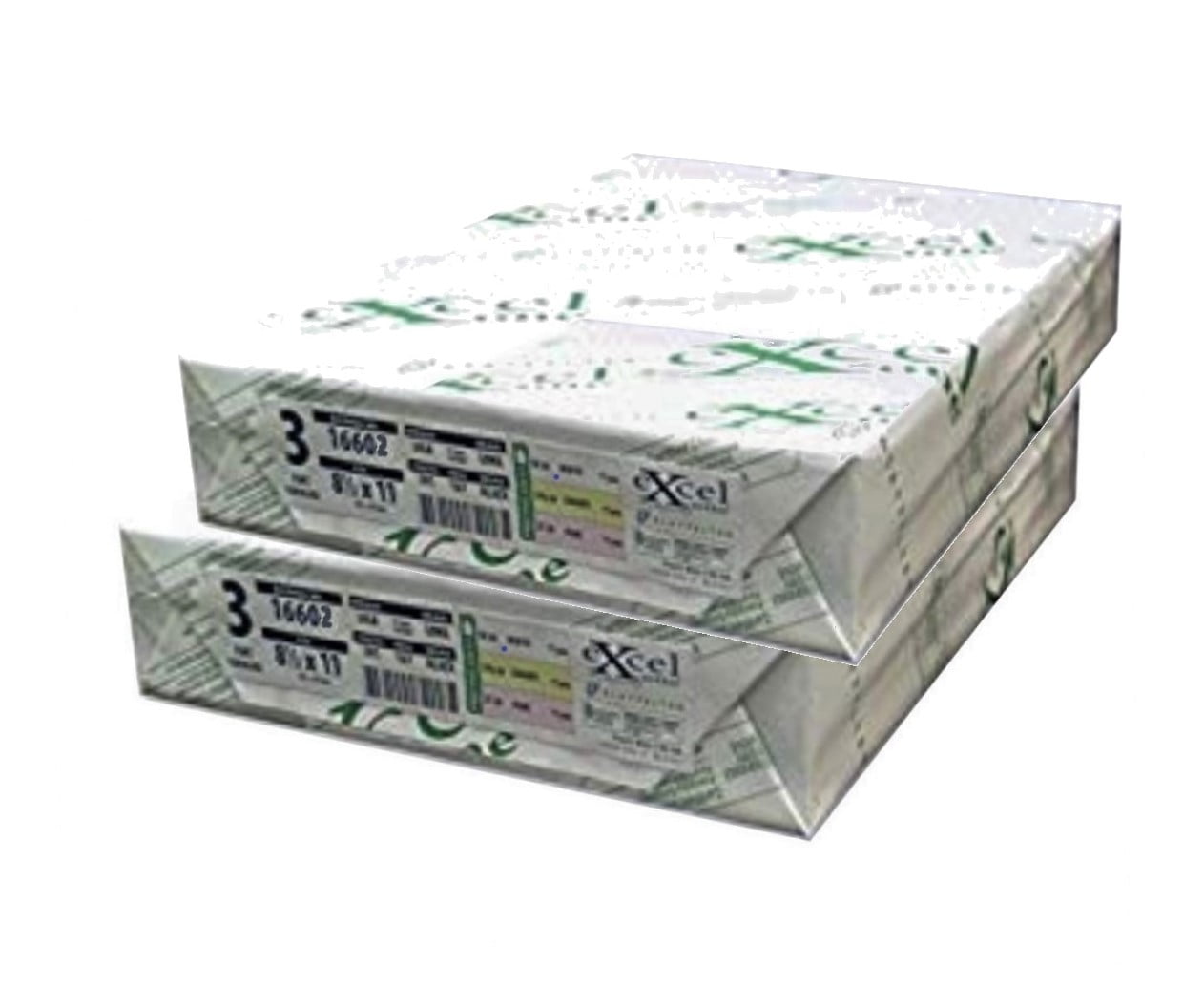 Excel One Carbonless 3Part Reverse Paper (Bright White/Canary Yellow