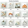 thumbnail image 3 of Fall Autumn Harvest Pumpkin Rustic Cushion Cover Pillow Case Home Decor Art, 3 of 5