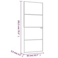 thumbnail image 3 of vidaXL Black Slim Interior Door 1 Piece  32.7"x79.3", Glass thickness: 0.2" Door thickness: 1.4", Tempered Glass & Aluminum, 3 of 8