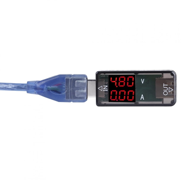 Probador de voltaje USB, voltímetro LCD a color USB, probador USB, medidor USB, ingeniería de precisión
