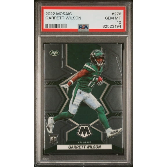 Graded 2022 Panini Mosaic Garrett Wilson #276 Rookie RC Football Card PSA 10 Gem Mint