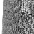 thumbnail image 5 of VBTAPA Men's Double-Breasted Suit Vest Business Casual Tops Herringbone Pattern Waistcoat for Wedding Tuxedos Silver L, 5 of 7