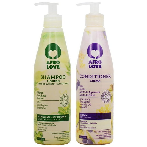 Afro Love Shampoo & Conditioner 16Oz Duo