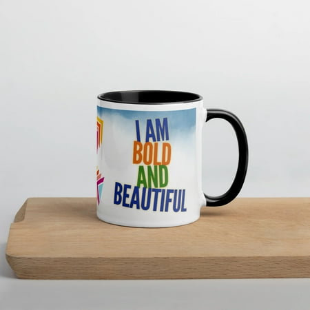 

GloWell Designs - Mug with Color Inside - Affirmation Quote - Bold Beautiful