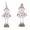 B, variant on AmaMary 2Pcs Large Gray Christmas Moose Snowman Figurines – Knitted Retractable Vertical Home Décor for Door