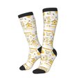 thumbnail image 2 of Fotbe Farm Bee Cute Honey print Women's Men's Novelty Crew Socks Cotton Socks Knee High Socks for Walking,Running,Nurses,Pregnancy, 2 of 9