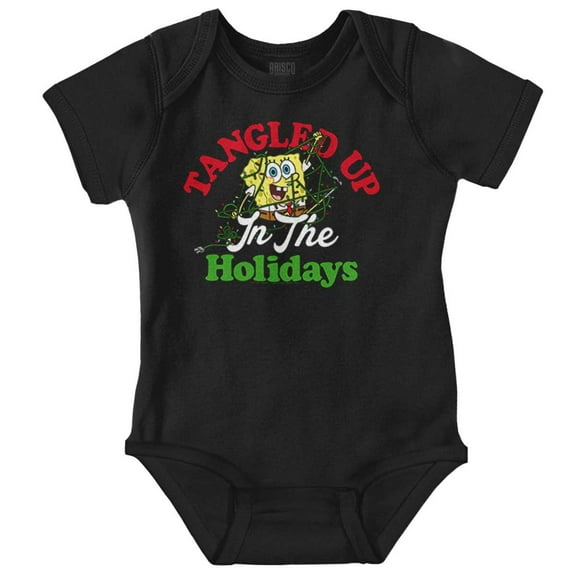 SpongeBob Xmas Tangle in the Holidays Baby Romper Boys or Girls