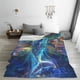 thumbnail image 5 of Balery Colorful Winged Dolphin Manta de Felpa Suave y Acogedora – Cobija de Franela Aterciopelada para Cama, Lavable y Cálida para Sofá, Mascotas, Transpirable-60"x50", 5 of 7