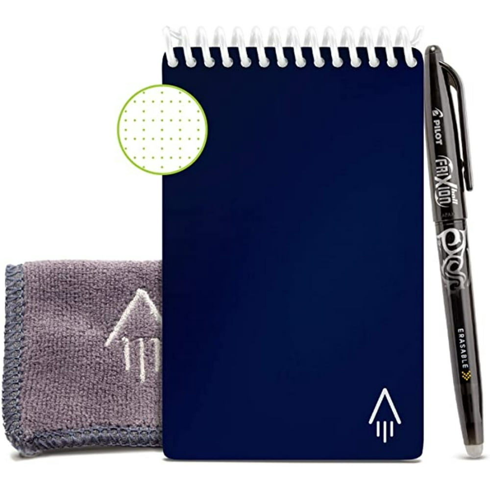 Rocketbook Mini Digital Reusable Notepad - Blue - Mini Size Eco