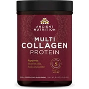 Ancient Nutrition Multi Collagen Protein Powder - Pure, Formulated by Dr. Josh Axe, 5 Types of Food Sourced Collagen Peptides, Supports Joints, Skin and Nails, Made Without Gluten & Dairy, 16.2 oz