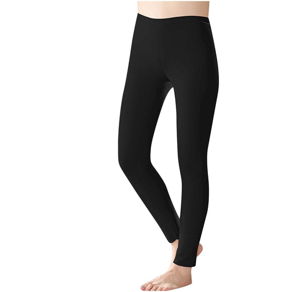 cfhntfmh Thermal Leggings for Women Fleece Lined Pants Long Underwear Bottoms Soft Stretchy Warm Tights