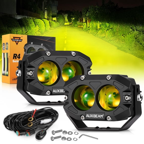 Luces Antiniebla Auxbeam LED Ámbar de 4 pulgadas 60W Foco Concentrado
