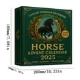 thumbnail image 4 of Cheapark 2025 Horse-Shaped Christmas Countdown Calendar - Acrylic Pendant for Home Xmas Tree, Festive Holiday Decoration, 4 of 4