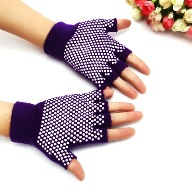 Grippy Yoga Gloves Purple, 1 unit - Kroger