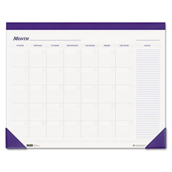 House Of Doolittle HOD Nondated Desk Pad Calendar 22 x 17 Blue