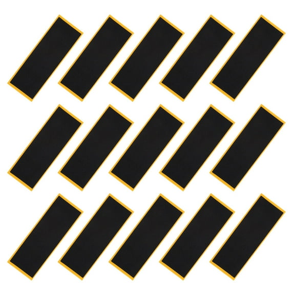 Fingerboard Grip Tape, 15PCS Black Adhesive Skateboard Grip Tape Stickers, Finger Tape for Fingerboard 110mm x 38mm