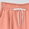 thumbnail image 4 of biudgviw Bermuda Shorts for Women High Waisted Summer Shorts Cuffed Hem Plus Size Lounge Knee Length Shorts with Pockets, 4 of 6
