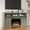 Light Grey, variant on Sunvivi Farmhouse TV Stand for 65 Inch TV, Rustic Gray Entertainment Center with Sliding Barn Door, Fireplace Compatible
