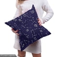 thumbnail image 4 of Ambesonne Astrology Fabric by the Yard Upholstery, Zodiac Constellations, 1 Yard, Indigo Grey White, 4 of 4