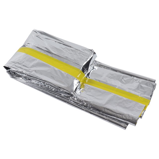 Demonsen Abri d'Urgence Tente d'Urgence, Tente d'Urgence Réutilisable Pliable Léger Film d'Aluminium Couverture Thermique Abri de Survie pour le Camping de Randonnée