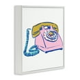 thumbnail image 3 of Stupell Industries Retro Rotary Telephone Novelty Painting White Framed Art Print Wall Art, 17 x 17, 3 of 9