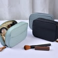 thumbnail image 4 of Simple Zipper Beauty Portable Cosmetic Bag Storage Case Travel Organizer Makeup Pouch BLACK, 4 of 8