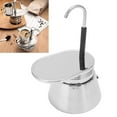 thumbnail image 4 of Espresso Maker, Stainless Steel Single Tube Moka Pot Lightweight Portable Anti Leaking Fast Cooking Easy to Operate Classic Stovetop Cafe Maker for Home Outdoor Camping Parties, 4 of 8