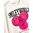 thumbnail image 3 of SmileyWorld® Sweatshirt Licensed Soft Interior Long Sleeve Crew Neck, 3 of 3