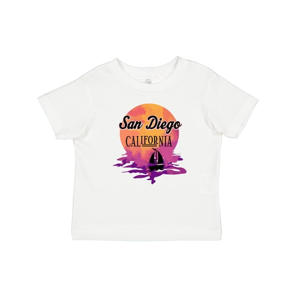 Inktastic San Diego California Watercolor Sunset Girls Baby T-Shirt