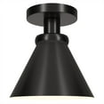 thumbnail image 5 of Evelyn&Zoe 8.5" Black Semi Flush Mount, 5 of 5