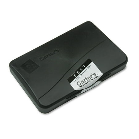 4 Stamps Felt Ink Pad - Carters Felt Stamp Pad, 4 1/4 x 2 3/4, Black (3 Pack)
