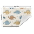 thumbnail image 3 of XMXT 4 Pcs Woven Placemats, Cartoon Dinosaur Pattern Stain Resistant Anti-Skid Placemat for Kitchen Table, 12 x 18 inches, 3 of 6